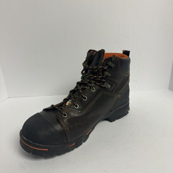 Timberland Pro Mens Endurance Steel Toe Work Boot Brown Size 12 M